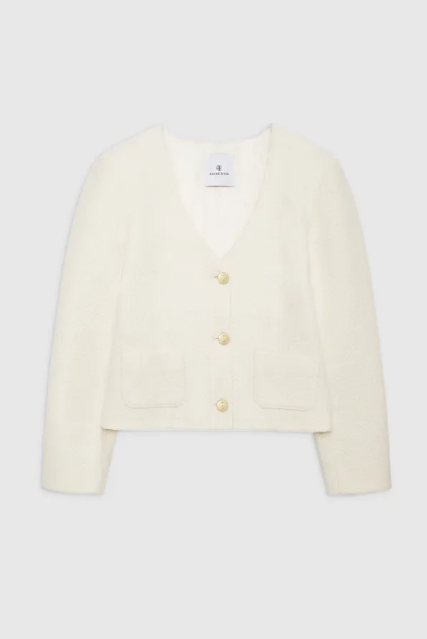 Anitta Jacket Ivory Woven