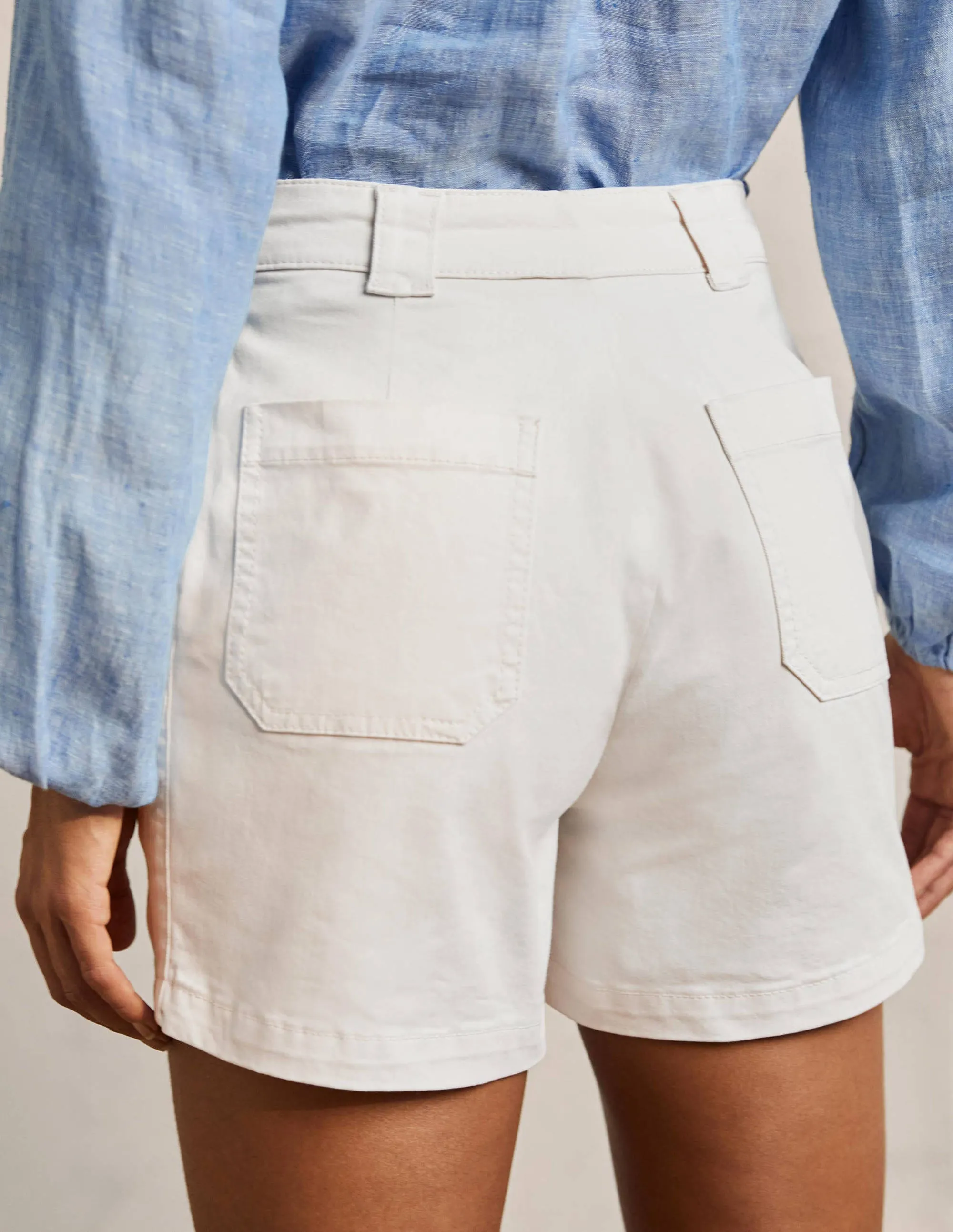 Classic Chino Shorts-Ecru