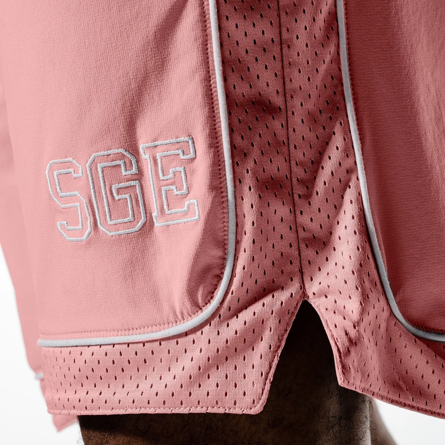 Golden Era Basketball Shorts - Flamingo Pink Marl