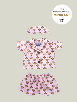 HOLIDAY EXCLUSIVE | Pajama Set - Yellow Lily w/ Mask