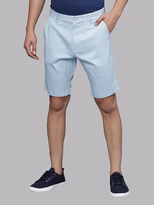 Micro Print Sea Blue Chino Shorts