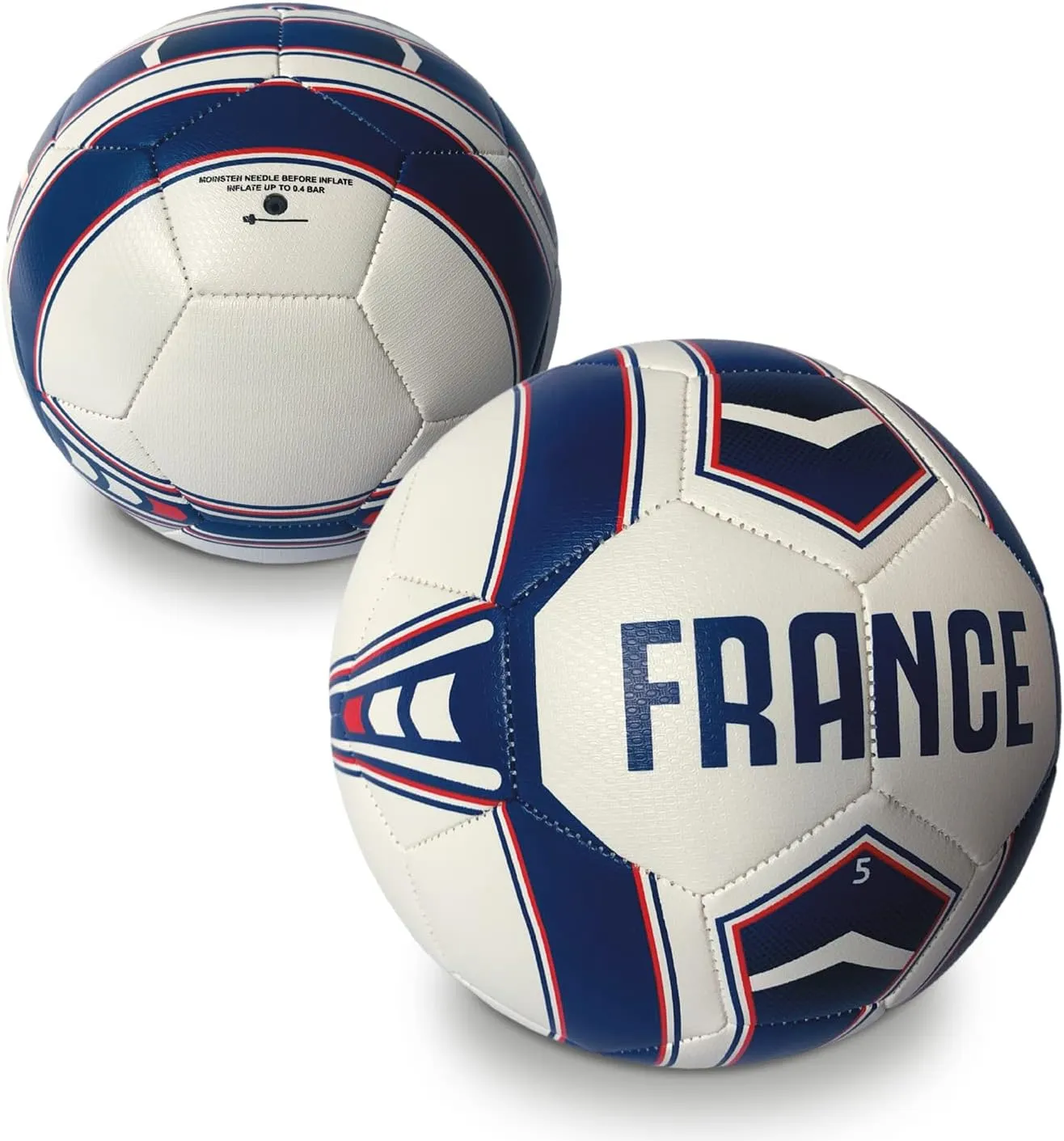 Mondo Sport - Team France Ballon de Football Cousu | Fitnessterapy