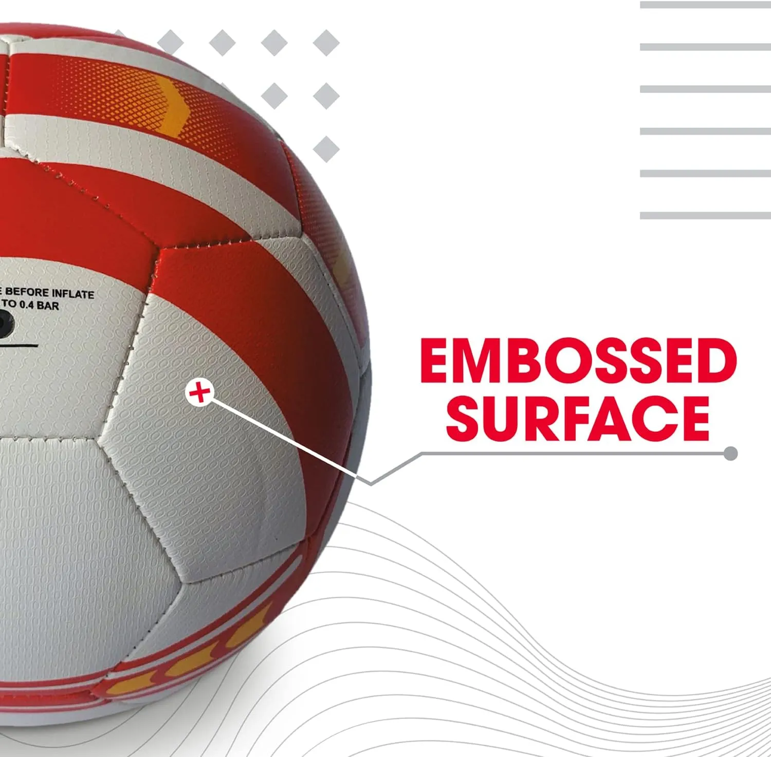 Mondo Sport - Team France Ballon de Football Cousu | Fitnessterapy