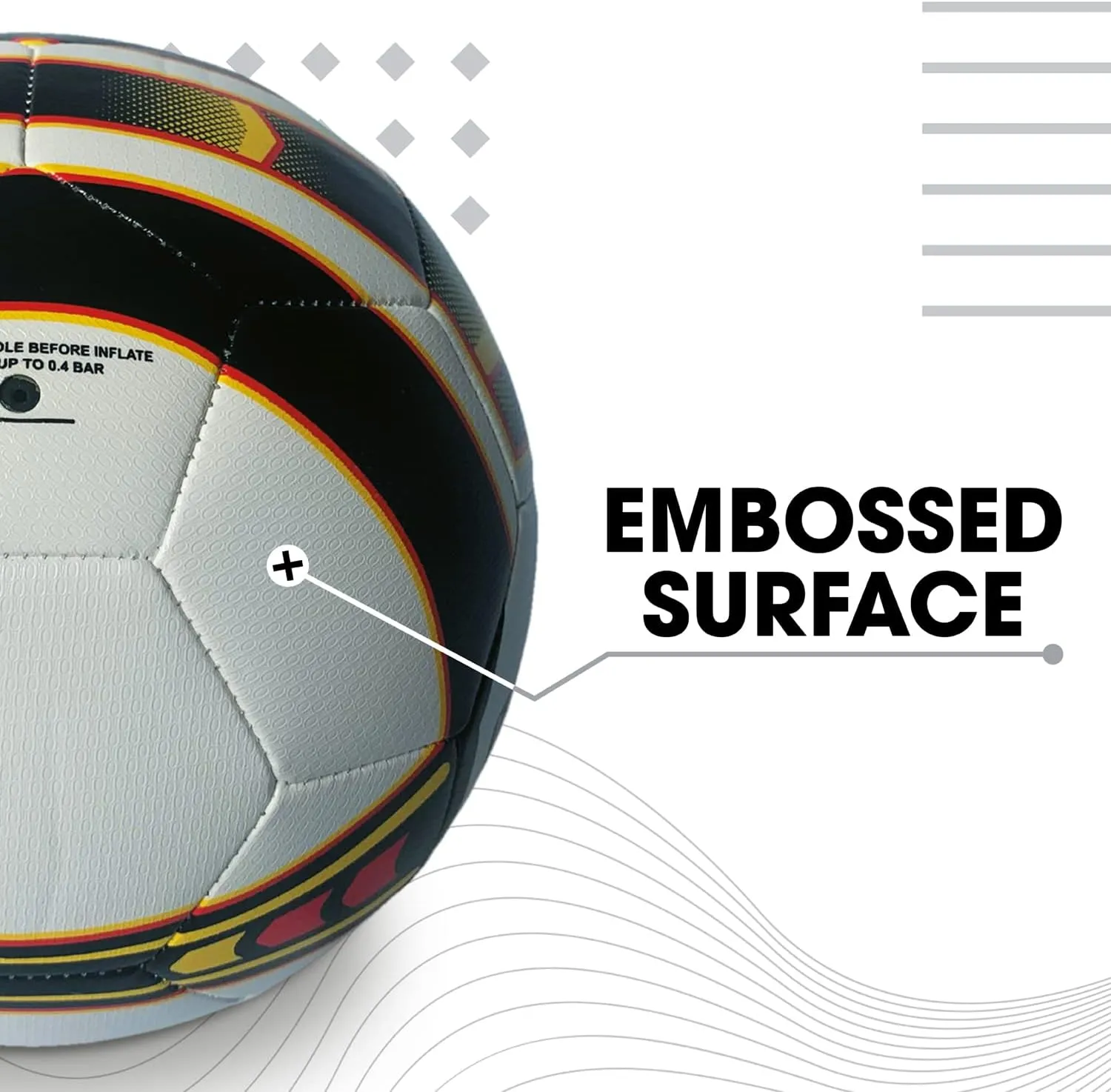 Mondo Sport - Team France Ballon de Football Cousu | Fitnessterapy