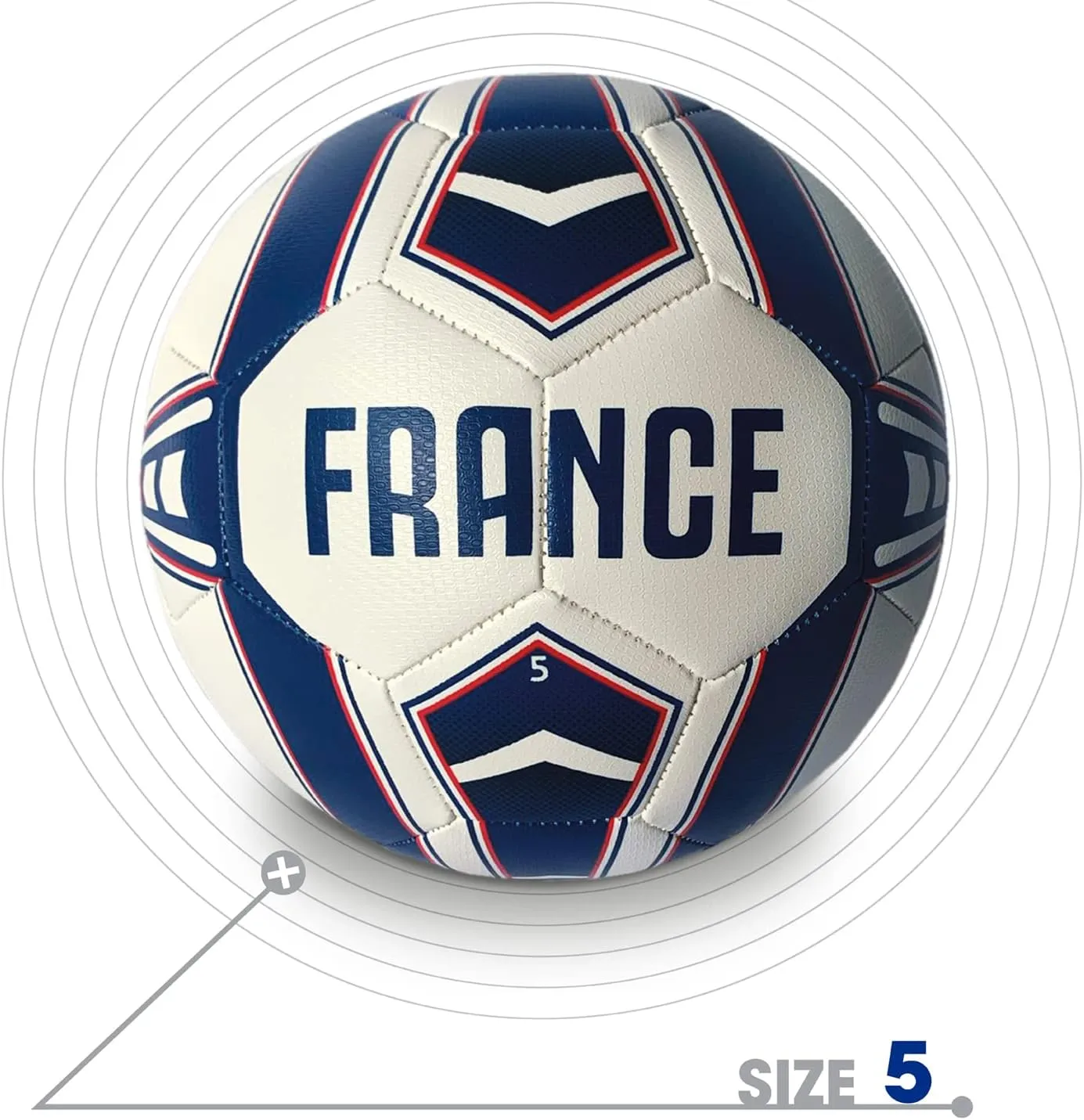 Mondo Sport - Team France Ballon de Football Cousu | Fitnessterapy
