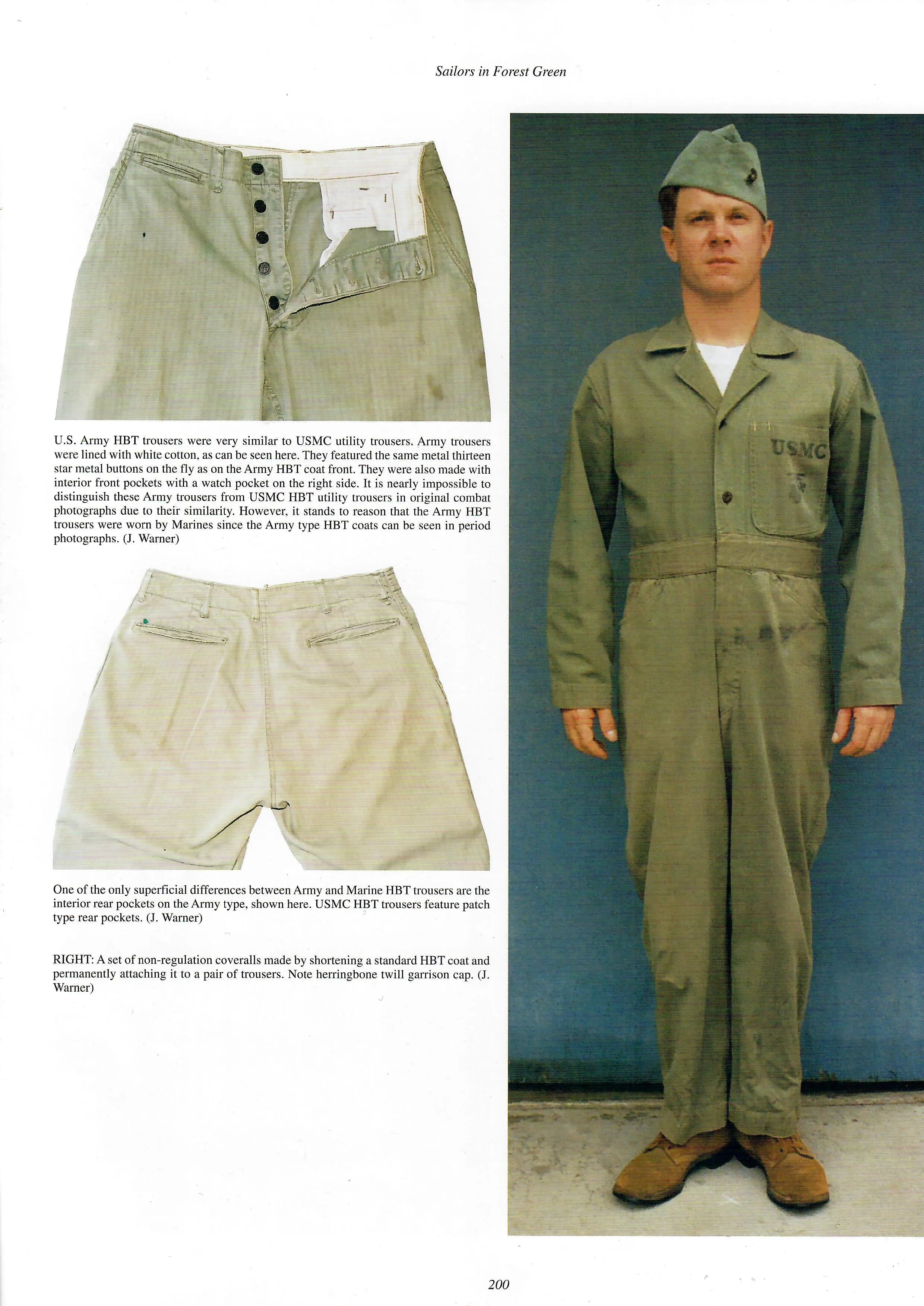 Original U.S. Army WWII M-1941 Herringbone Twill HBT Uniform Set As Featured In Reference Book
