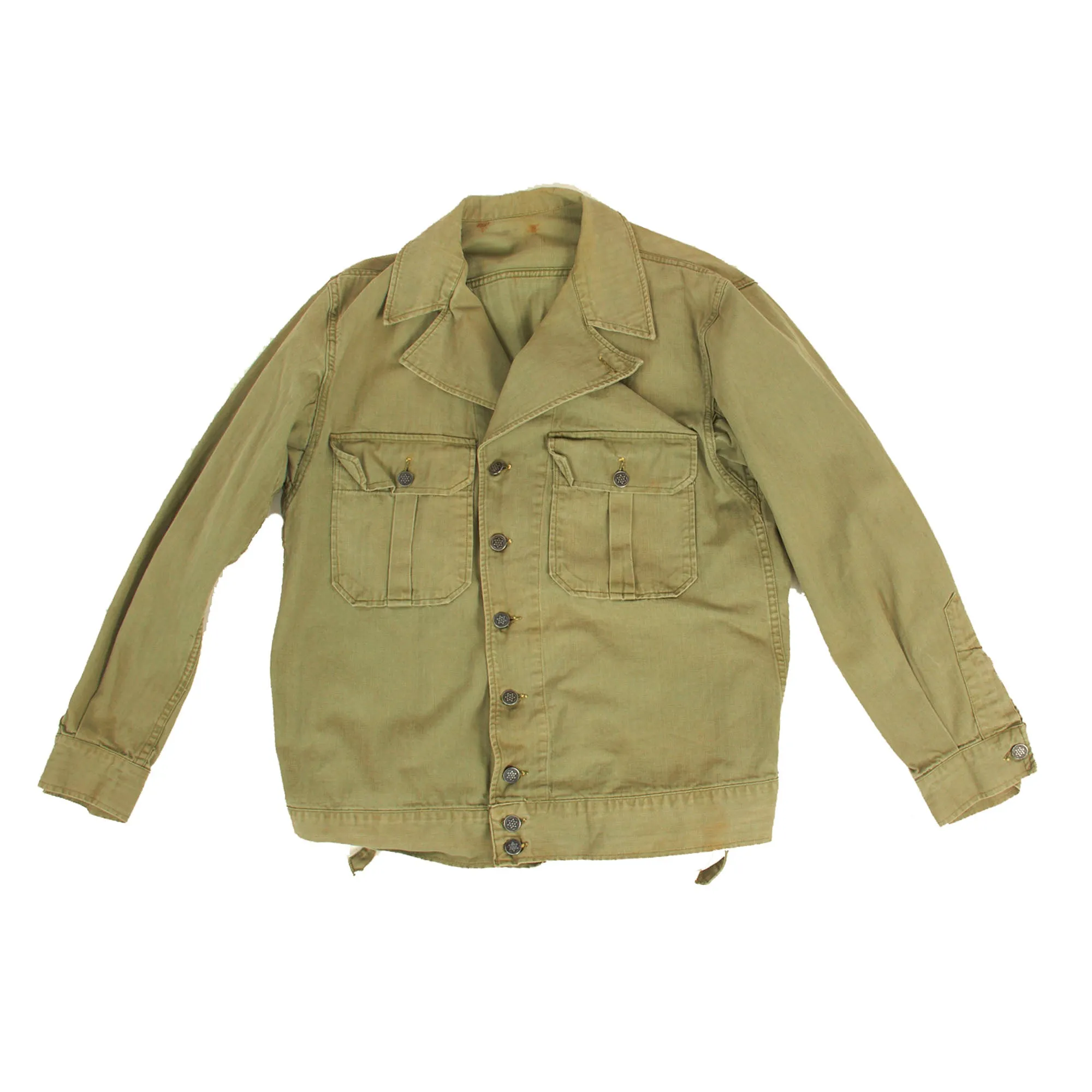 Original U.S. Army WWII M-1941 Herringbone Twill HBT Uniform Set As Featured In Reference Book