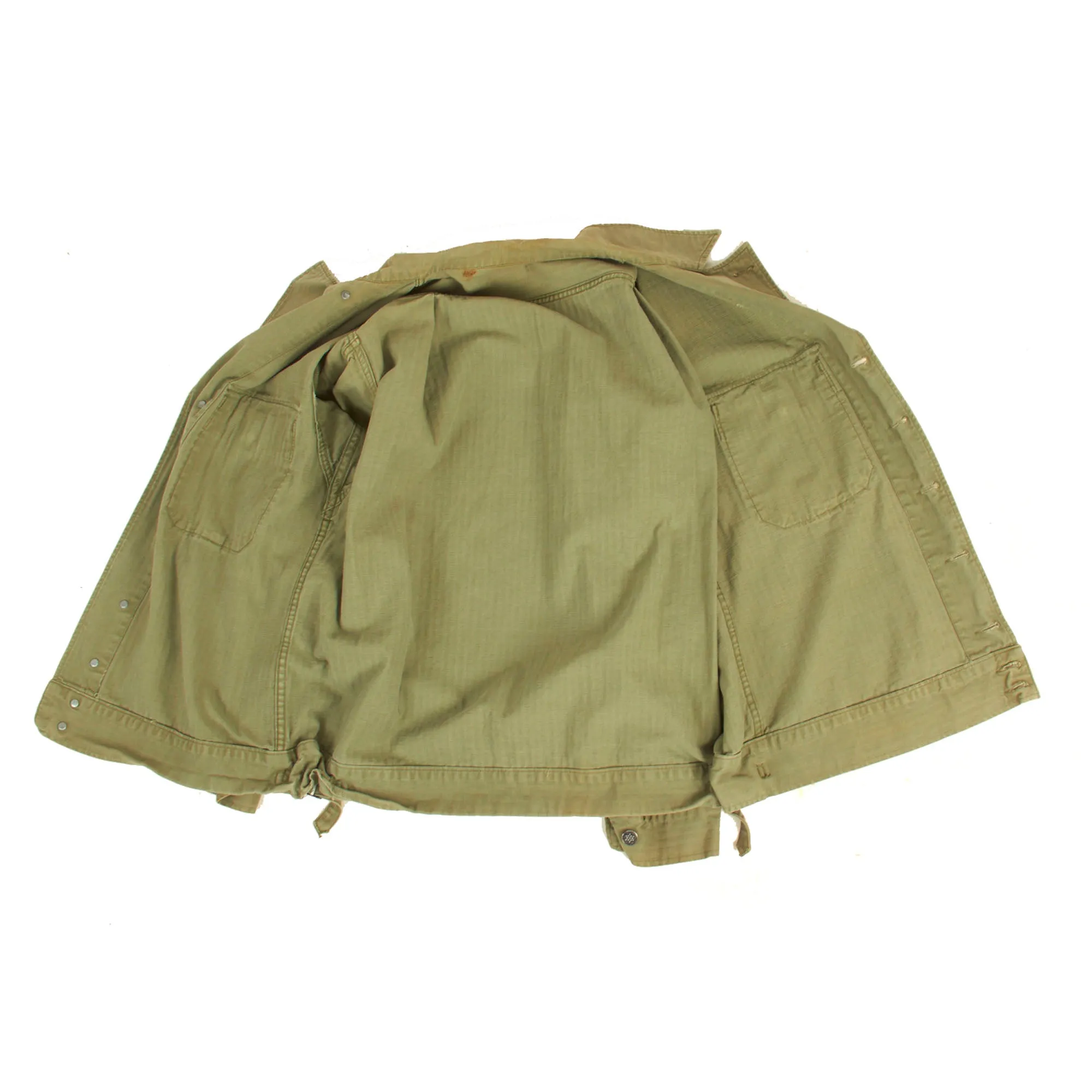 Original U.S. Army WWII M-1941 Herringbone Twill HBT Uniform Set As Featured In Reference Book