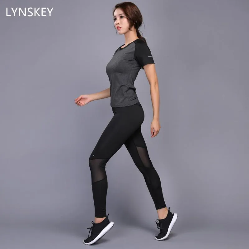 Sexy Yoga Set Women Fitness Running Shirt Pants Breathable Gym Workout Clothes Compressed Yoga Leggings Sport Suit