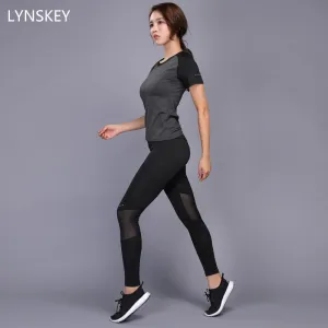 Sexy Yoga Set Women Fitness Running Shirt Pants Breathable Gym Workout Clothes Compressed Yoga Leggings Sport Suit