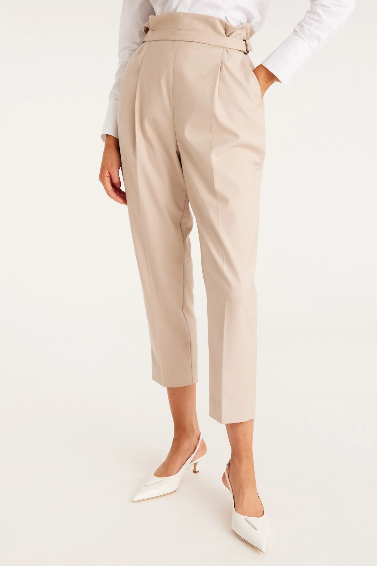 Stockholm Cropped Pant | Stone