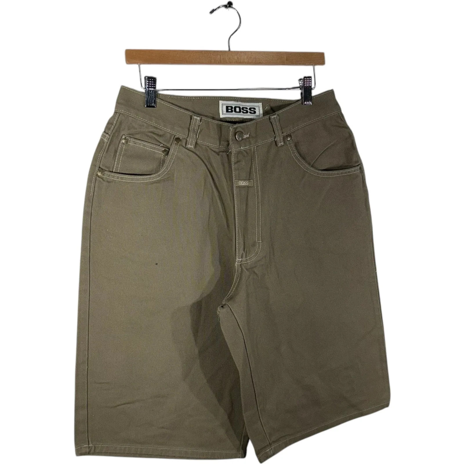 Vintage Boss Baggy Chino Shorts 32x13