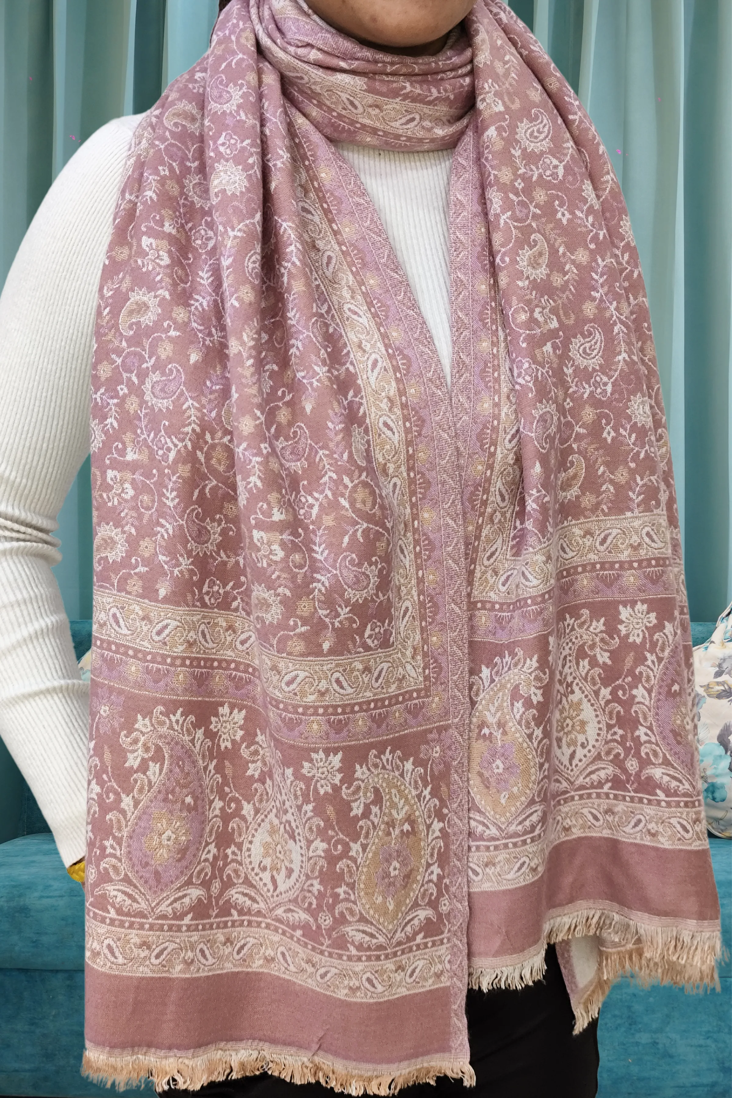 Vintage Mauve Pashmina Stole