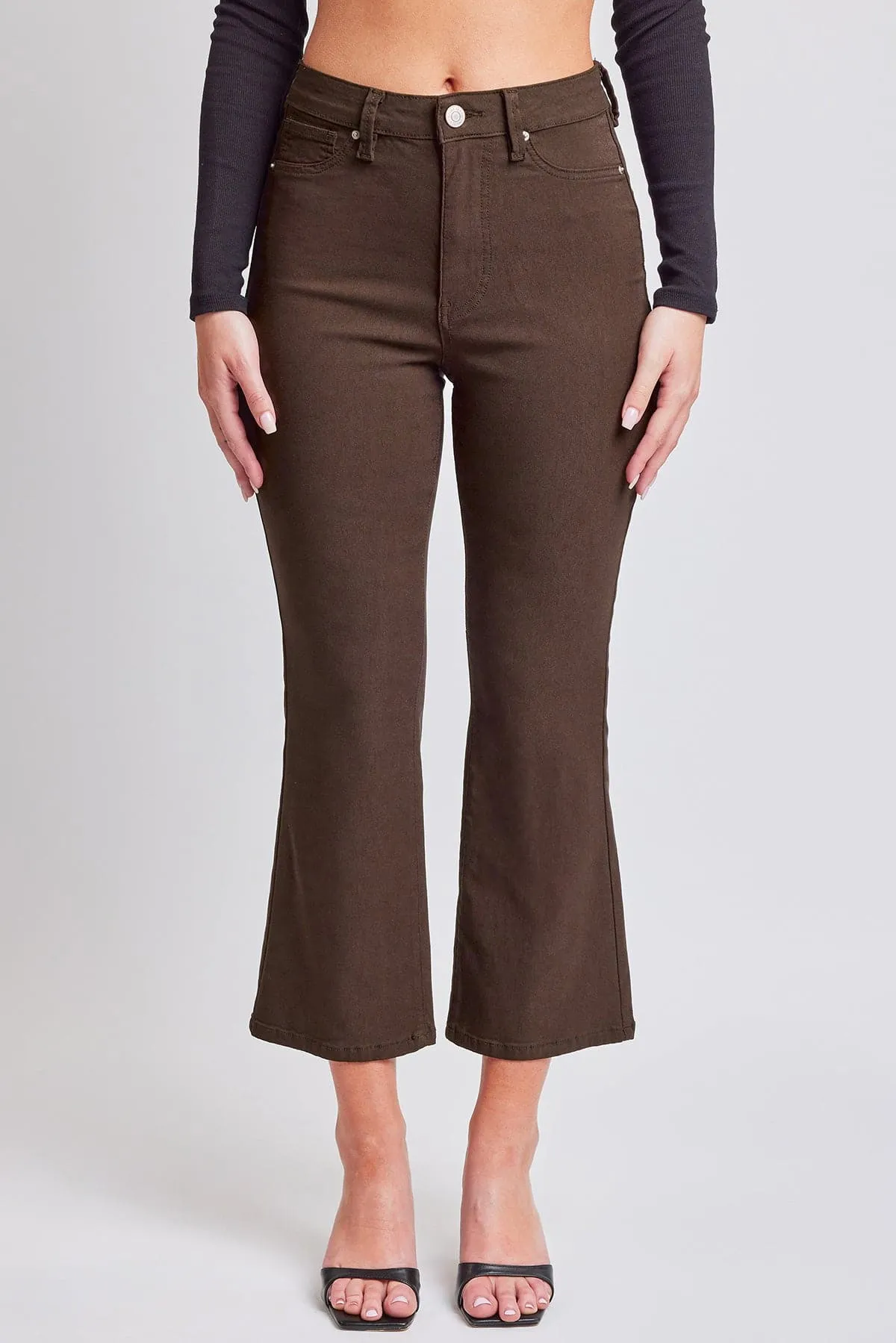 Women's Hyperstretch Cropped Kick Flare Leg Pants, Coco