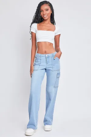 Women's Low Rise Relaxed Cargo Jeans